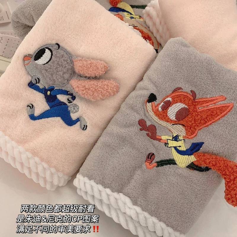 Zootopia Bath Towel Couple's Adult and Children Big Towel Absorbent Quick-Drying Lint Free Shower Ba