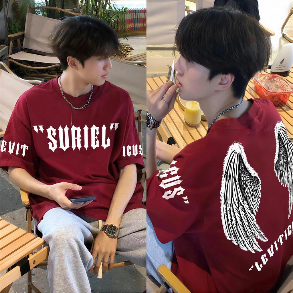 🌷Top.basic🌷เสื้อยืดฟอก oversizeสตรีทแฟชั่น cotton เสื้อแฟชั่น คอกลม พิมพ์ลาย 'NY Splash water' สไตล์ลำลอง ใส่สบายS-3XL