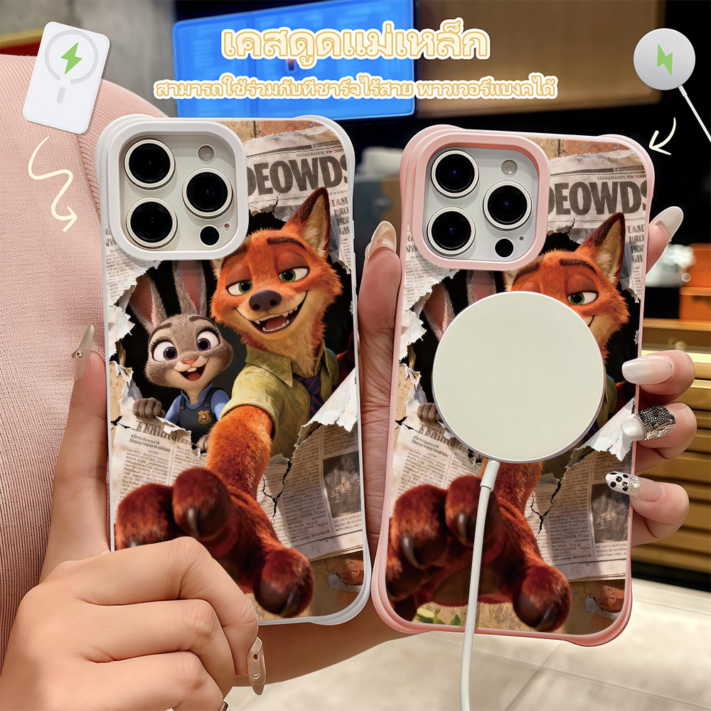 ✨จัดส่งในพื้นที่✨เคสมือถือ Naughty Fox เหมาะสำหรับ iPhone16 15 14Pro 13 11 12Promax Plus และรองรับกา