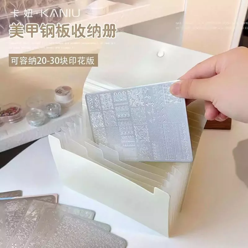 ทําเล็บมือพิมพ์แผ่นเหล็กเก็บหนังสือพับป้องกันฝุ่นโปร่งใสป้องกันรอยขีดข่วนเล็บสติกเกอร์ เรียบร้อย-ขึ้น เครื่องมือพิเศษ