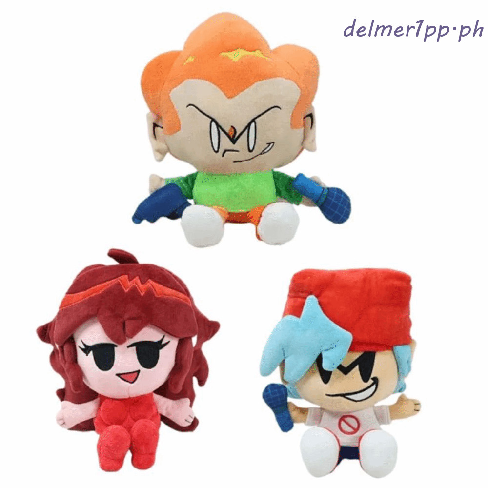 DELMERHOME Pico Darnell ของเล่นตุ๊กตา,ตุ๊กตาสัตว์นุ่ม FNF Nene ตุ๊กตาของเล่น,แฟชั่นที่มีสีสันน่ารักอ