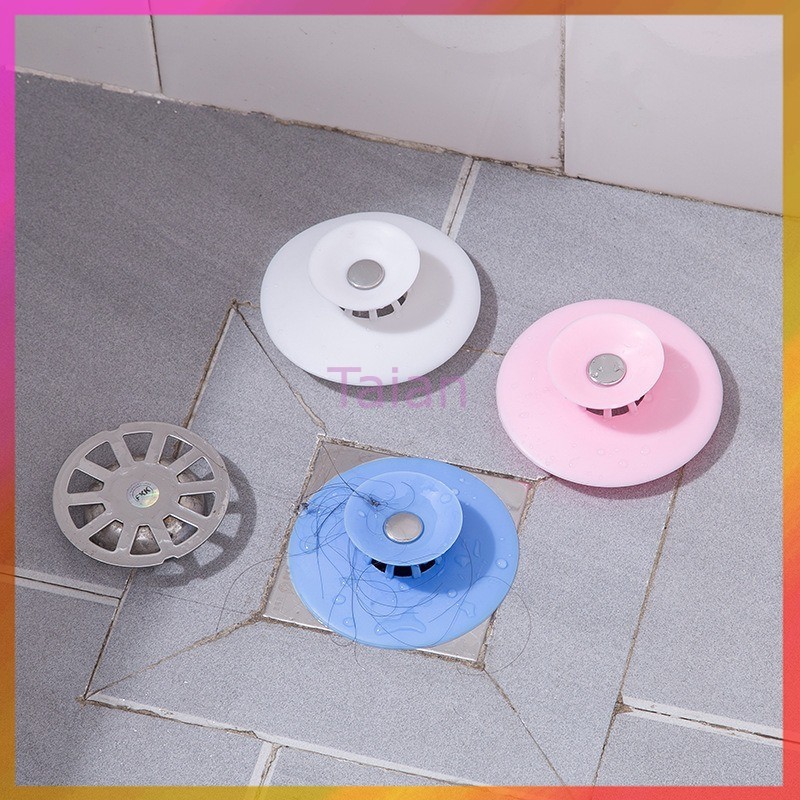 Taian ฝาปิดท่อดักจับสิ่งสกปรก สำหรับปิดฝาท่อน้ำ กรองสิ่งสกปรก ฝาปิดท่อน้ำ ที่ปิดฝากท่อ 1 ชิ้น