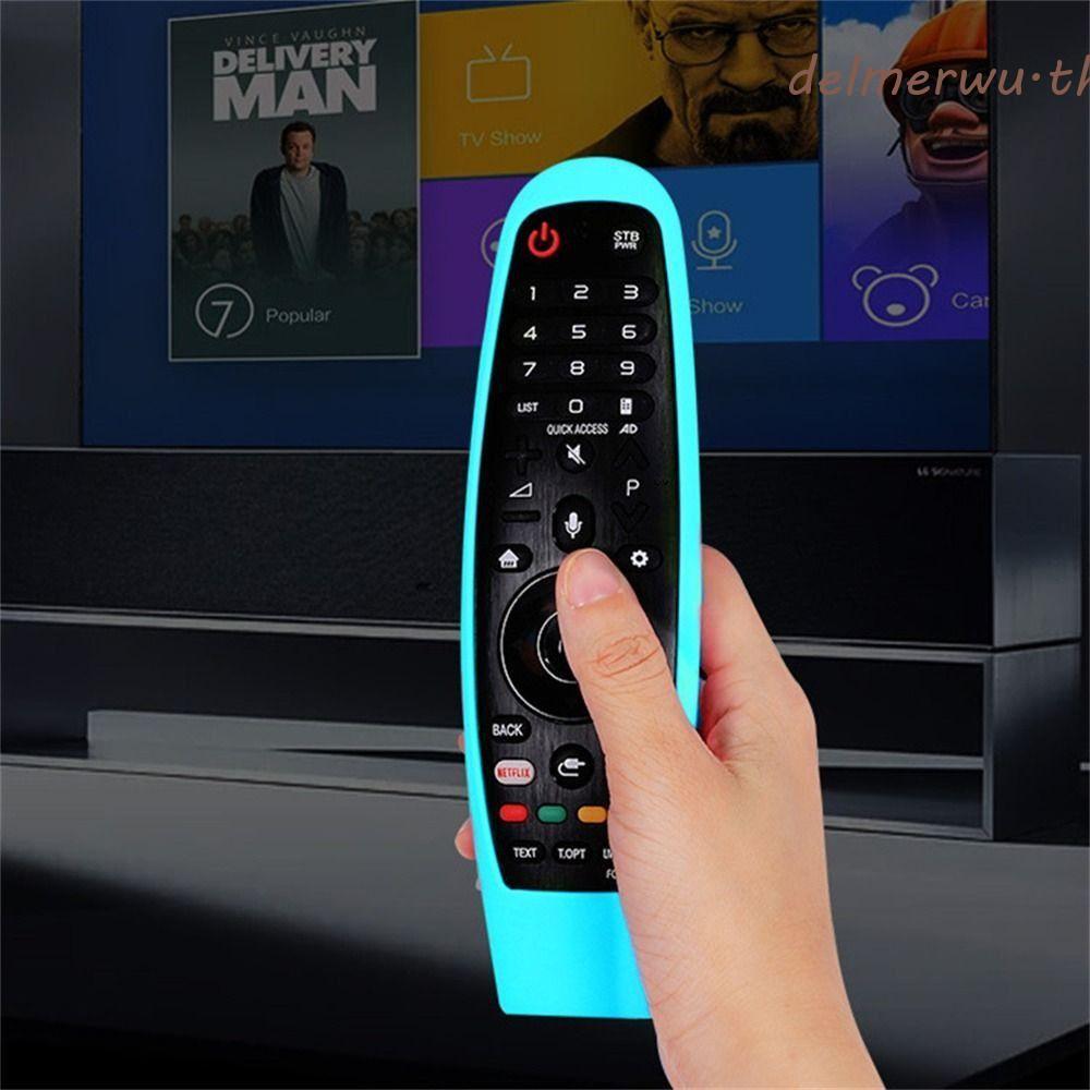DELMERWU ฝาครอบรีโมทคอนโทรล AN-MR18BA AN-MR19BA สําหรับ LG AN-MR600 กันกระแทกซิลิโคนรีโมทคอนโทรล TV Stick ฝาครอบ