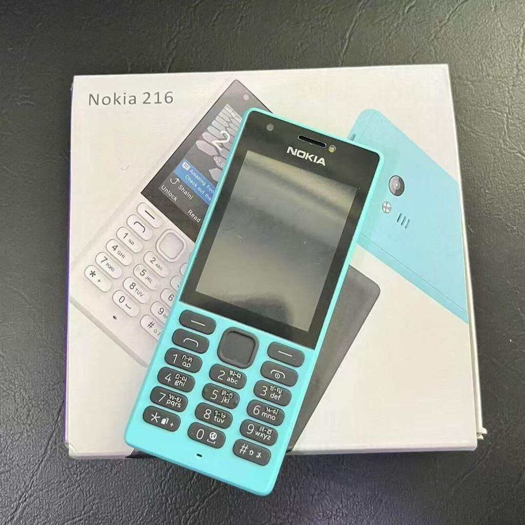 Nokia 216 Dual SIM 4G TD-SCDMA/WCDMA/GSM Network Support Bluetooth Camera MP3 Player in Light Blue