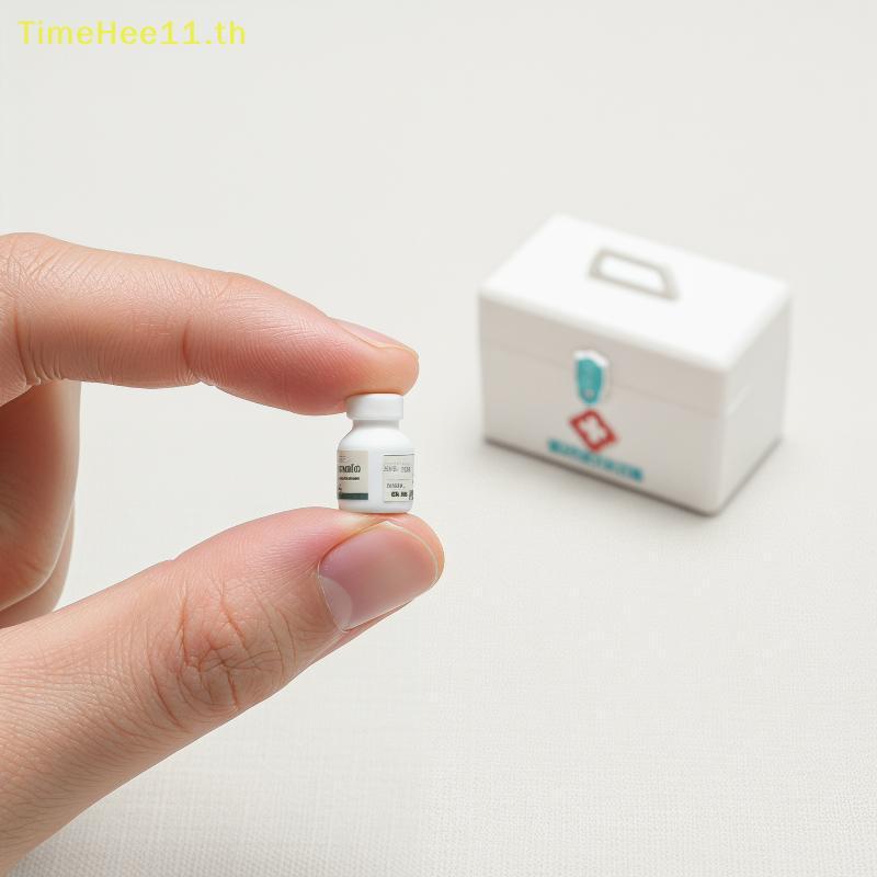 TimeHee Dollhouse Miniature 1/12 Scale ชุดขวดยาสําหรับตกแต่งร้านขายยาและการตั้งค่าฉากสมจริง TH