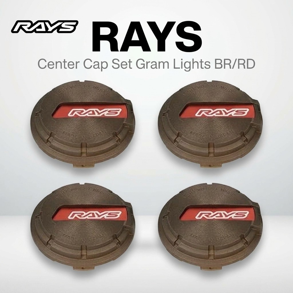 RAYS Gram Lights Center Cap No. 64 BR/RD Set of 4 61025000007BR-4