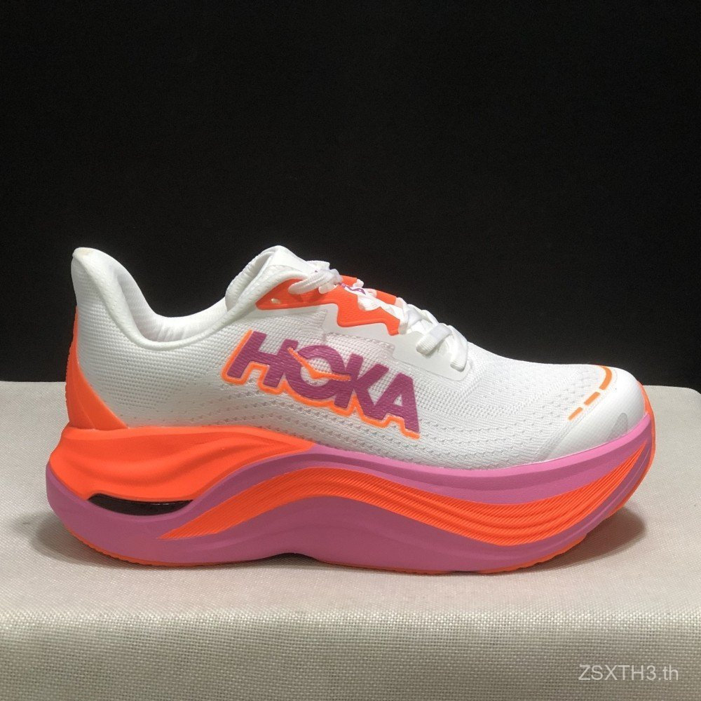 HOKA E SKYWARD X รองเท้าวิ่งสุภาพสตรีเหมาะสําหรับมาราธอนและคู่น้ําหนักเบา Breathable.Layered Design 