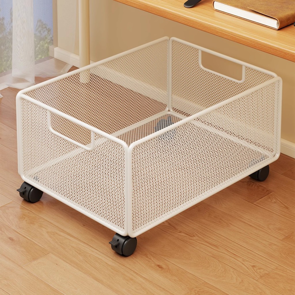 Mobile Trolley Case Book School Bag Under Desk Handy Tool Place Book Basket Storage Shelf Can Office Bookshelf