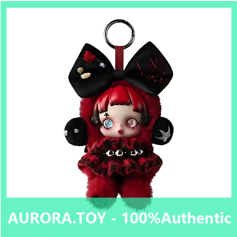 POPMART SKULLPANDA 6kHZ Hertz Vinyl Plush Pendant ของขวัญเล่นอินเทรนด์