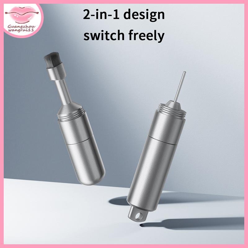 [GZ] 2 In 1 ซิมการ์ดถาดเครื่องมือกําจัด Eject Pin หูฟังแปรงทําความสะอาดรีเซ็ตเครื่องมือเข็มเปิดทําความสะอาดชุดปากกาสําหรับ IPhone Airpods TH