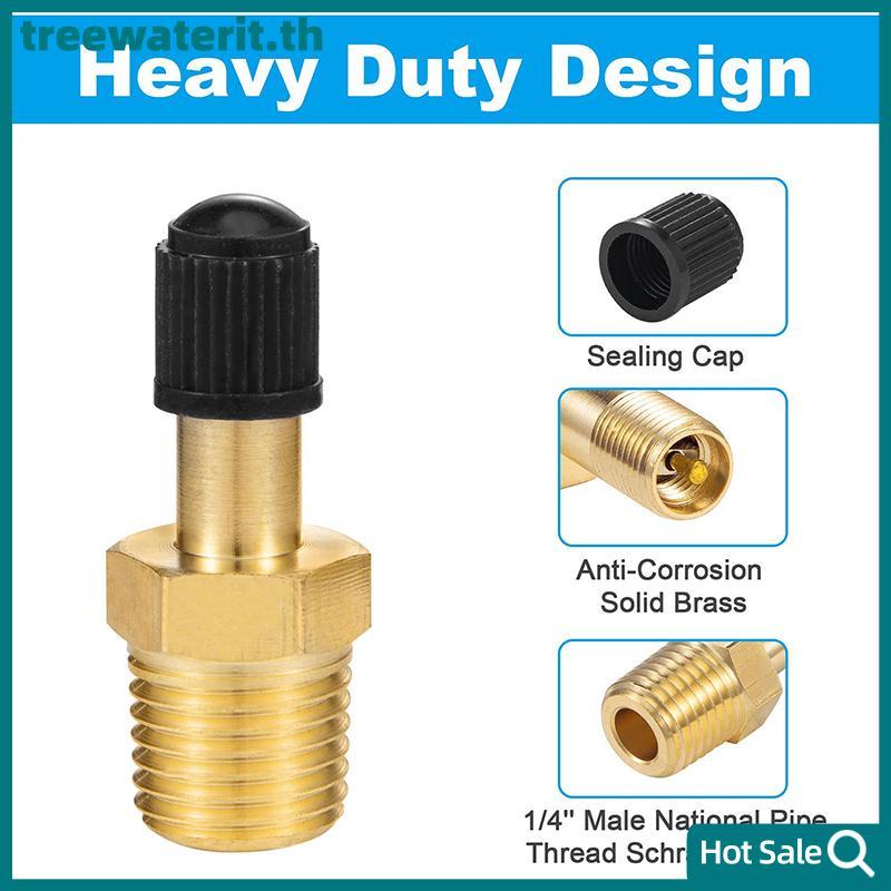 TR 1/4 NPT 1/8 NPT Airpressor ถังเติมวาล์ว Anti-Corrsion ทองเหลือง Schrader วาล์ว (M) อัตโนมัติยางวาล์ว Core Inflator Connector TH