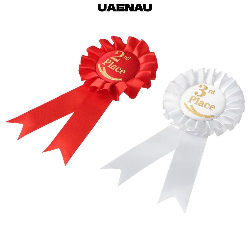UAENAU Rosette Ribbon, Recognition Ribbons Blue,Red,White Ribbon Award Set, Ribbons Honorable Ribbon