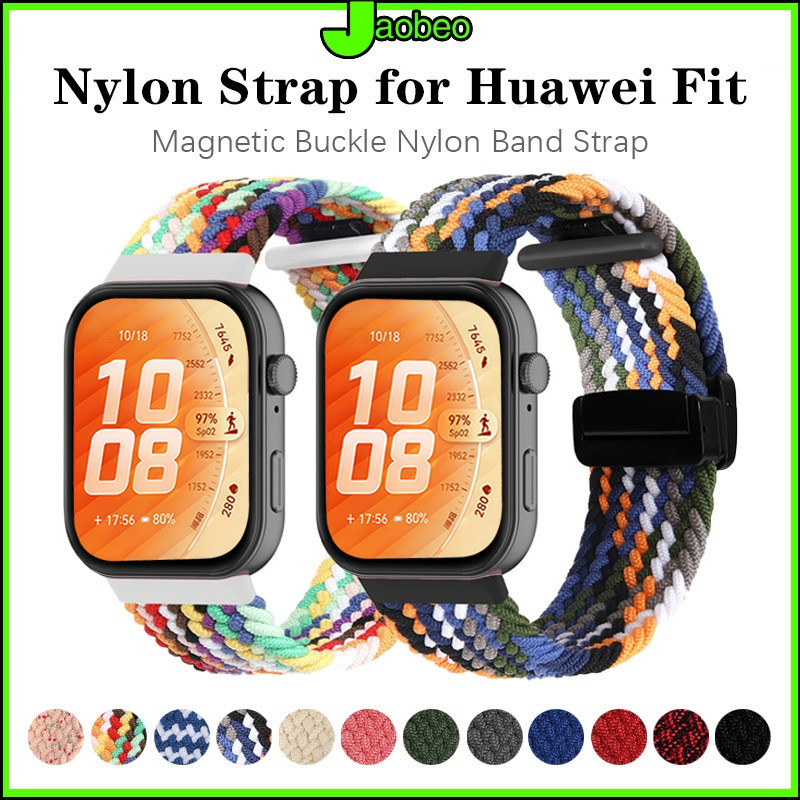 สายแม่เหล็กถัก for Huawei Watch Fit 5 4 3 / 5 Pro / 4 Pro สายไนลอนเปลี่ยนสายรัดข้อมืออุปกรณ์เสริม