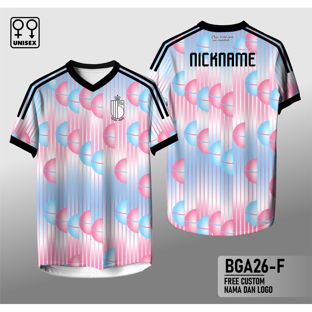 Belgium Away Pildun 2026 Jersey Belgium Pildun เสื้อฟุตบอลด้านบนฟรีที่กําหนดเองชื่อและหมายเลข BGA26-
