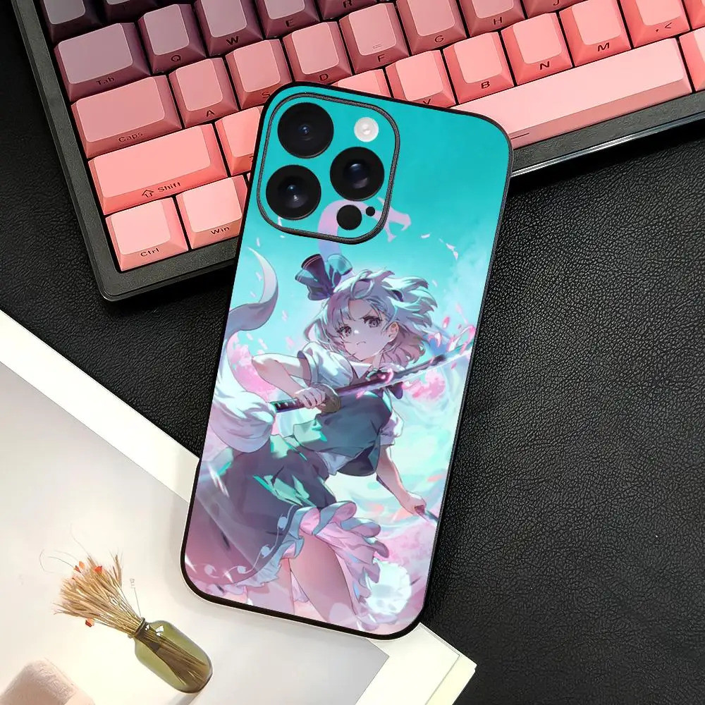 TP-3 เกม T-Touhou P-Project เคสโทรศัพท์สําหรับ IPhone 17 16 15 14 13 12 11 Pro Max Plus Mini สีดํา F