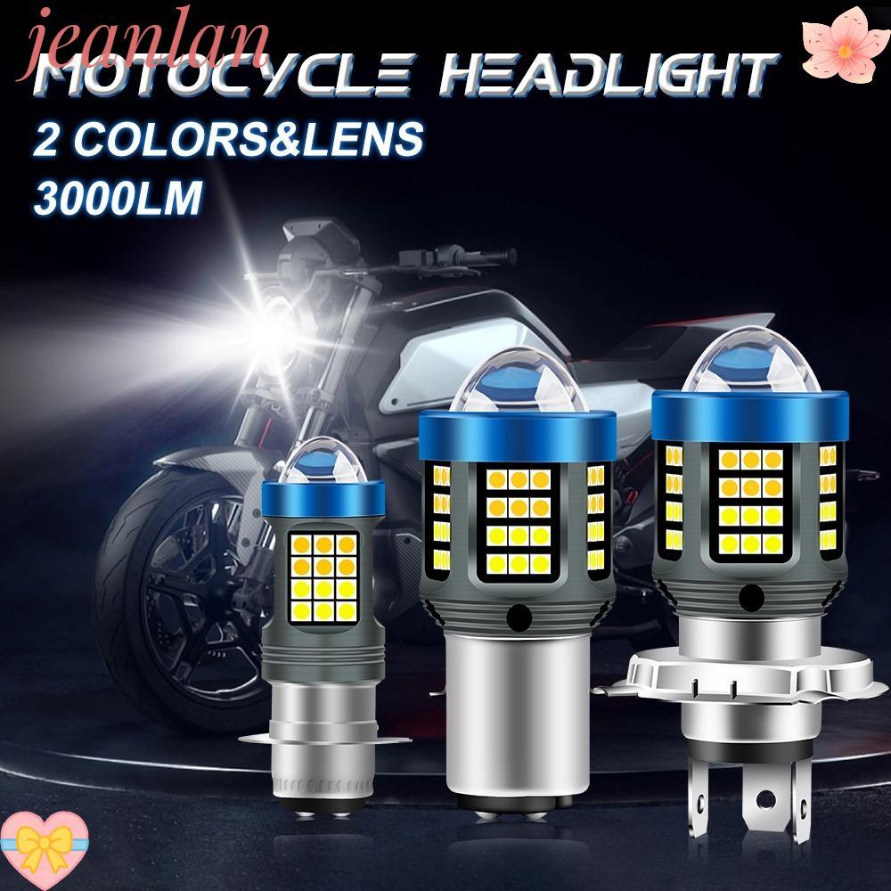 หลอดไฟ LED JLAN, ไฟหน้า Moto 12V 1200LM, H4 BA20D P15D Dual สีอุปกรณ์มอเตอร์ไซค์ไฟวิ่ง