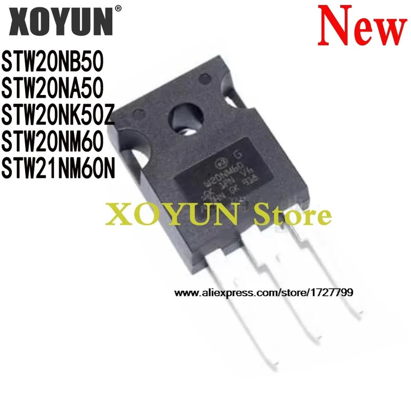 5pcs STW20NB50 STW20NA50 STW20NK50Z STW20NM60 STW21NM60N W20NB50 W20NA50 W20NK50Z W20NM60 W21NM60 W2