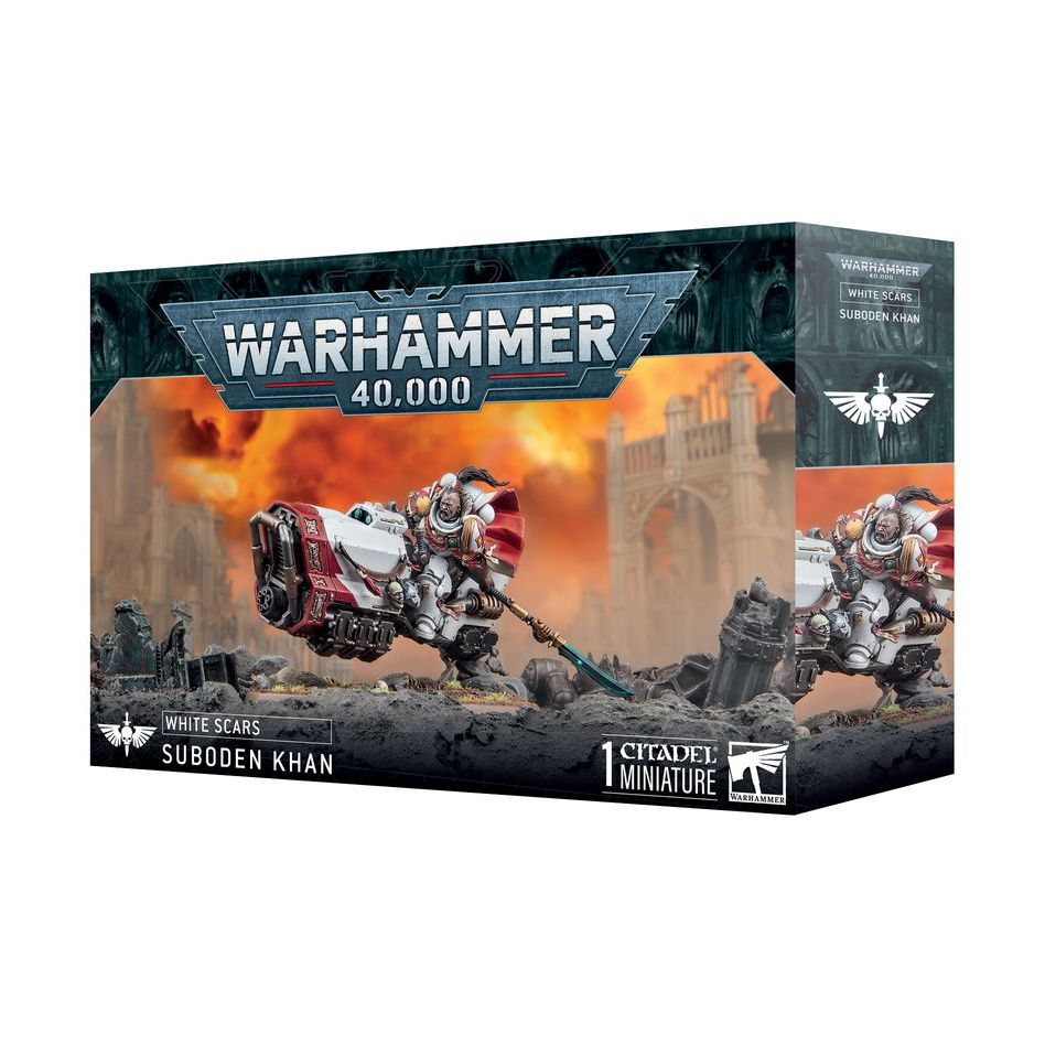 (NEW RELEASE) WARHAMMER 40K: WHITE SCARS: SUBODEN KHAN โมเดลวอร์แฮมเมอร์