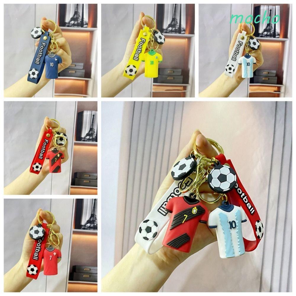 MOCHO Soccer Star Jersey Kerying, Ronaldo Neymar Football Players Jersey Keychain, Pendant Soccer Cl