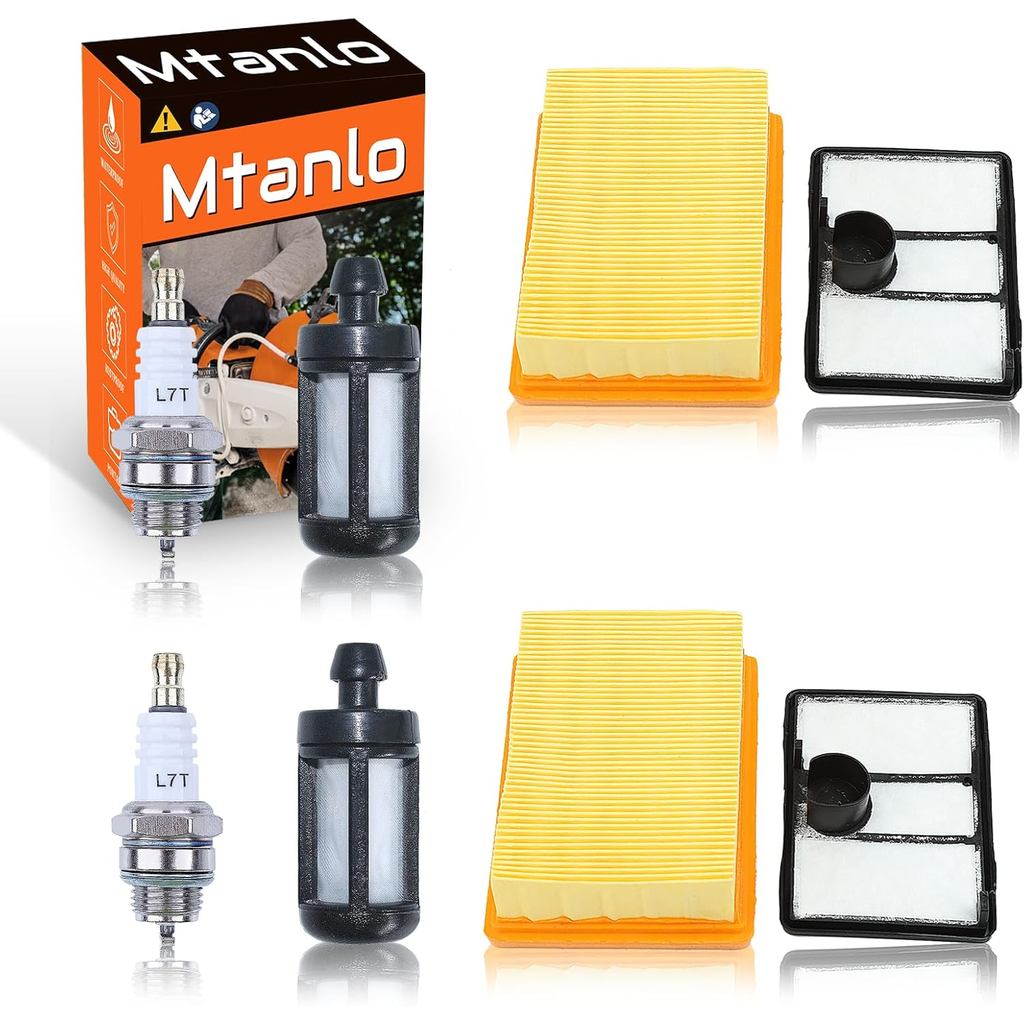 ชุดทดแทนความรําคาญสูงสําหรับ Stihl TS700 & TS800 Cutquik Cut-Off Saws - ประกอบด้วยไส้กรองอากาศ 2 ชิ้