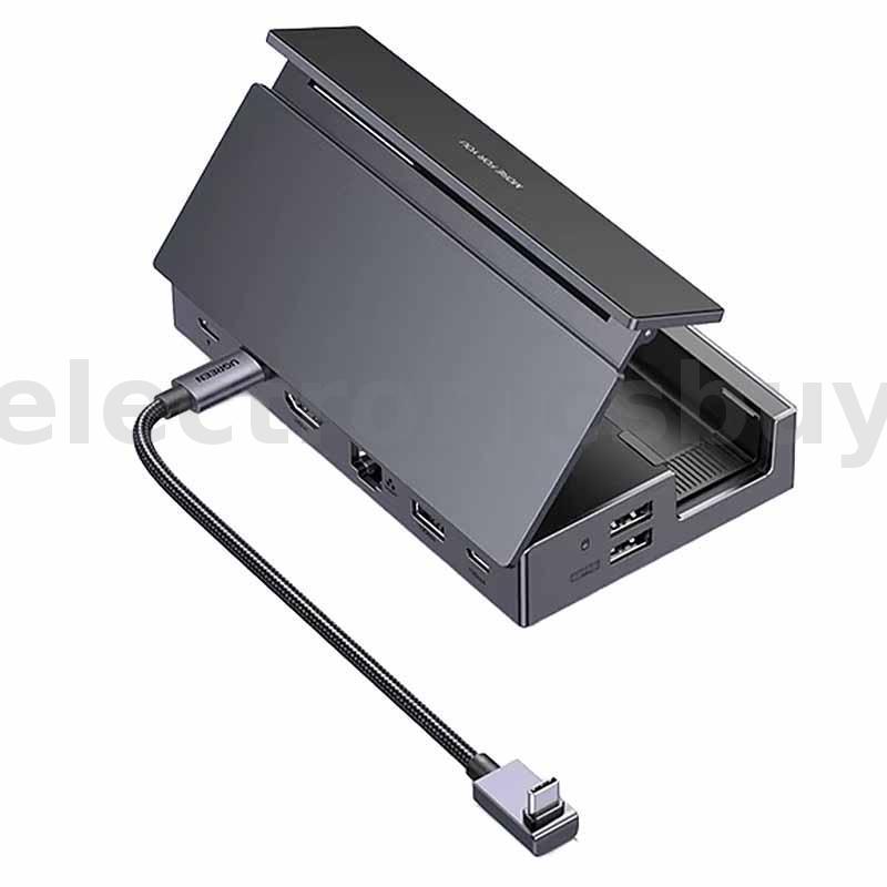 UGREEN CM800 9-in-1 USB-C Docking Station พร้อม USB2.0 4K60Hz RJ45 1000M PD100W USB-C 10Gbps USB-A 1