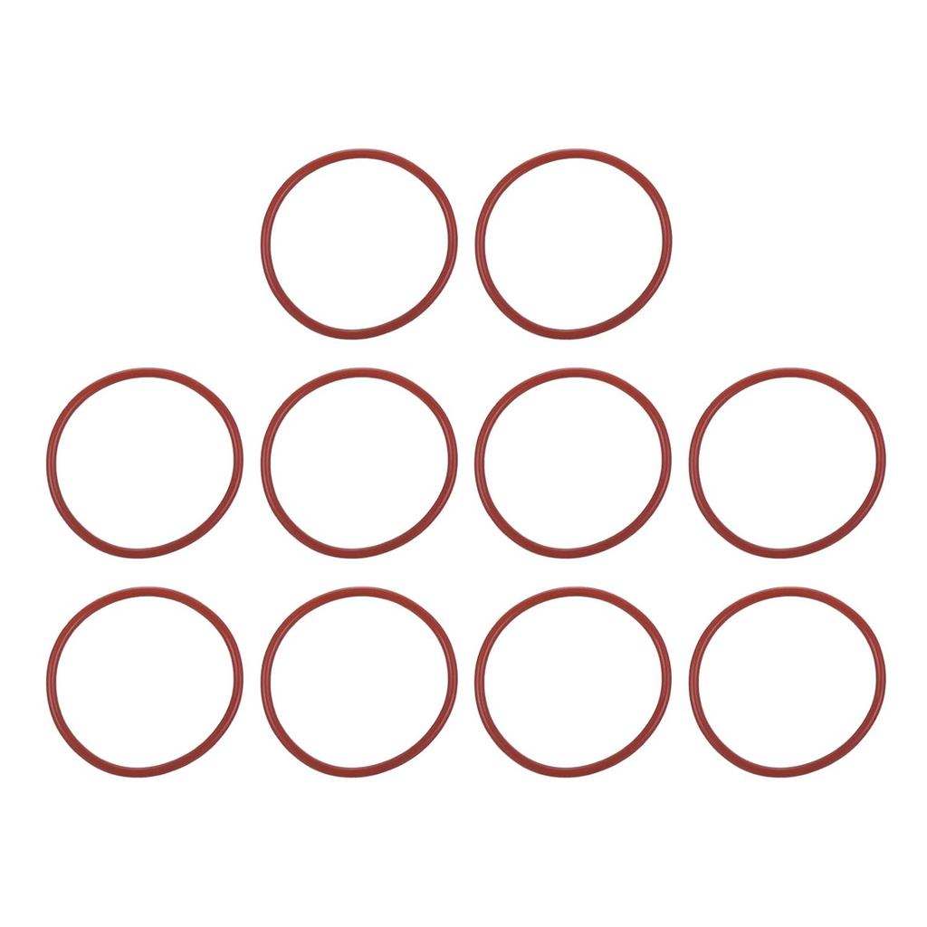 แหวนโอซิลิโคน MOCCANIXITY 1.54" ID, 1.73" OD, 3/32" เครื่องซักผ้ายางความกว้าง 50A Durometer VMQ ปะเก