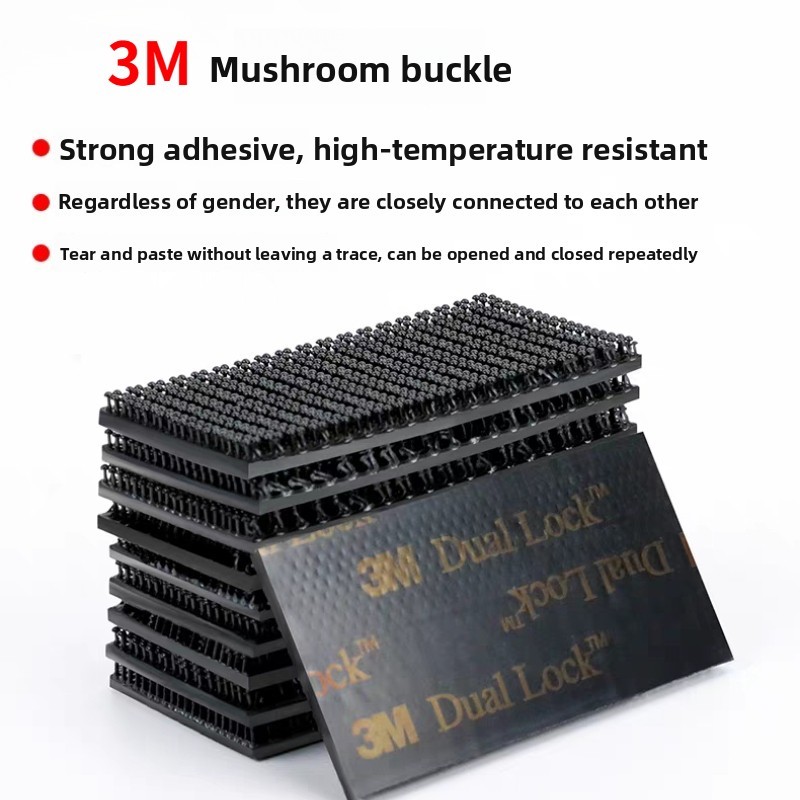 3Mเห็ดหัวเข็มขัดSJ3550CF/3551CFกาวที่แข็งแกร่งVelcroเครื่องประดับคงที่และถอดชิ้นส่วนหัวเห็ดย่อยแม่หั
