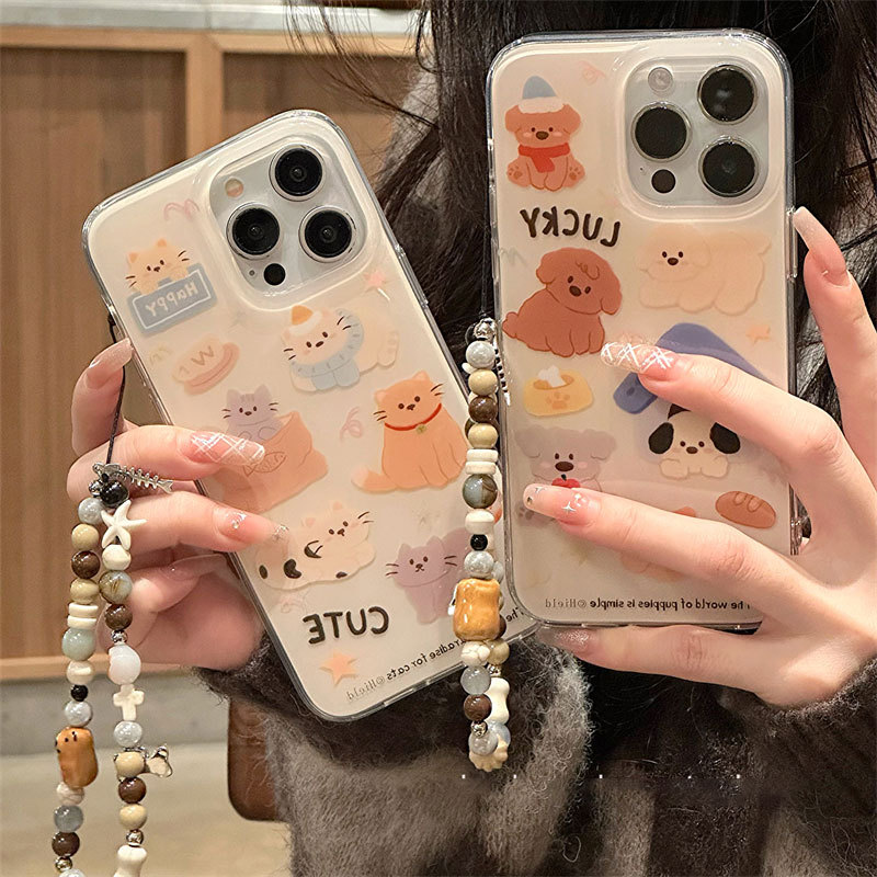TX15 สําหรับ iphone กันกระแทกเกาหลีน่ารักเคสโทรศัพท์ 17AIR /17PRO/16 Pro Max /15 Pro max 16 plus 14 
