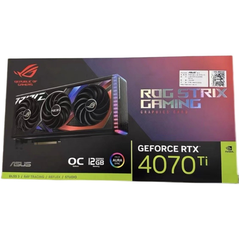 ASUS ASUS Raptor ROG-STRAIX-RTX4070TI-O12G-GAMING กราฟิกการ์ดชายแดนใหม่เอี่ยม