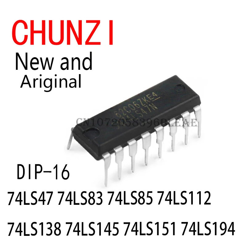 10PCS SN74LS47N SN74LS112N SN74LS138N SN74LS145N SN74LS151N DIP-16 74LS47 74LS83 74LS85 74LS112LS138