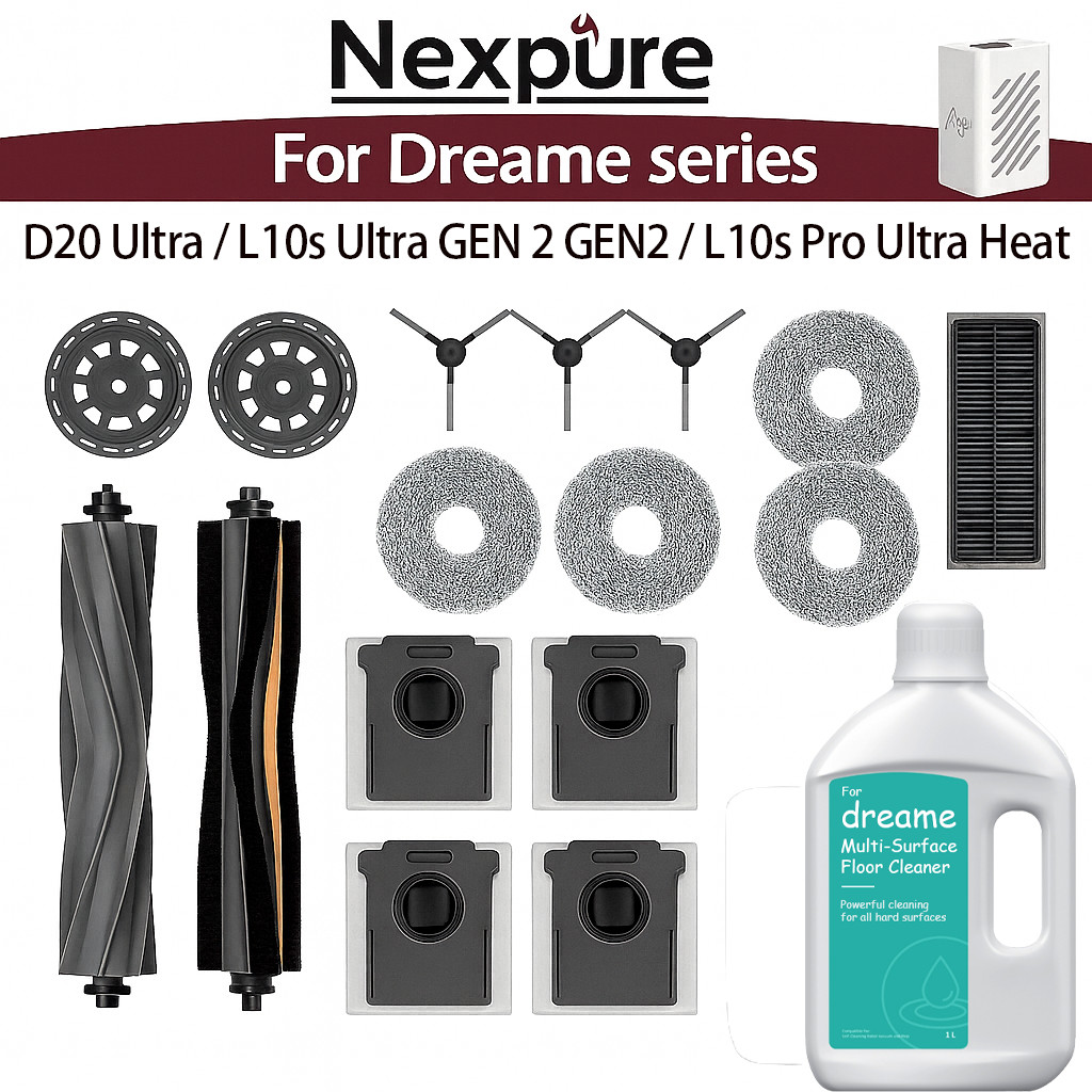 Dreame D20 Ultra / L10s Ultra GEN 2 GEN2 / L10s Pro อุปกรณ์เสริมสูญญากาศหุ่นยนต์ความร้อนพิเศษ