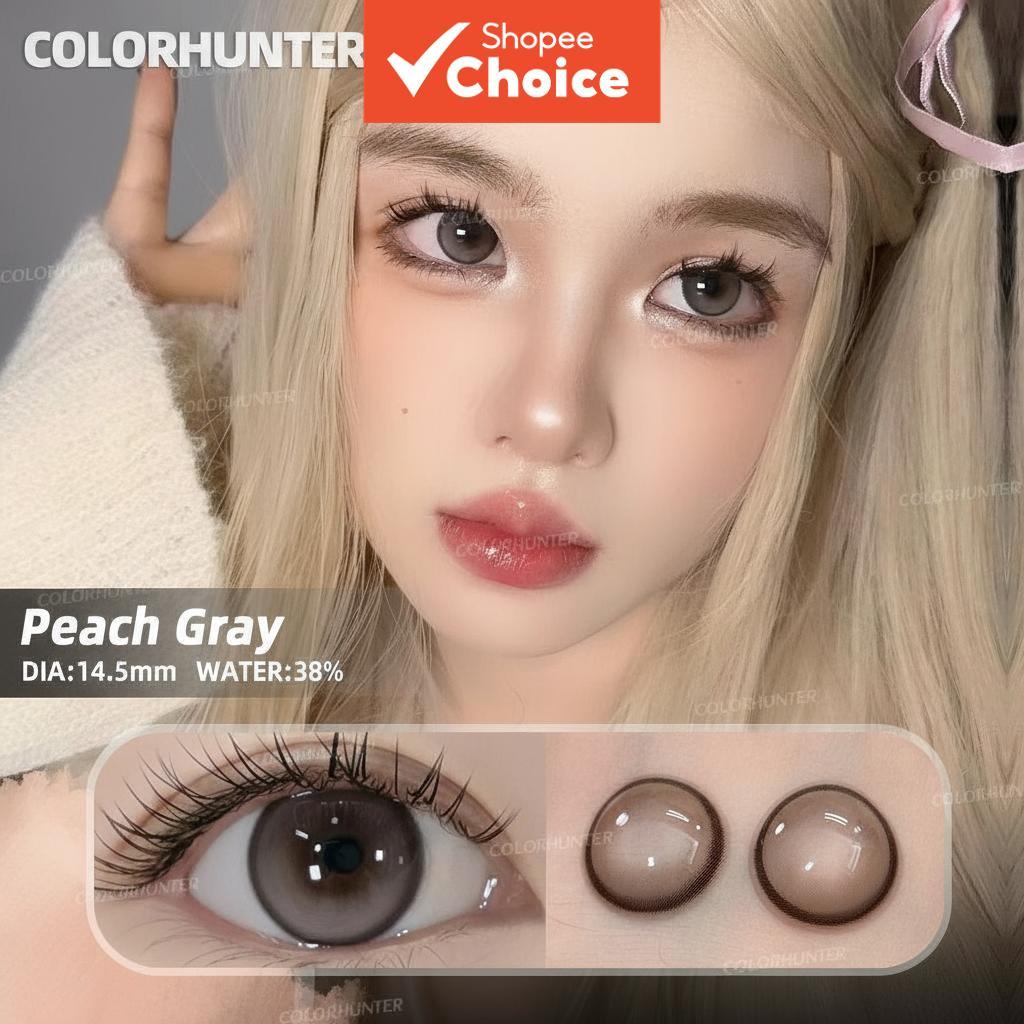 COLORHUNTER 2 ชิ้น G2 คอนแทคเลนส์สีดํา ขนาด 14.2 มม. ใช้งานได้ 1 ปี ช่วงค่าสายตา -0.00 ถึง -5.00