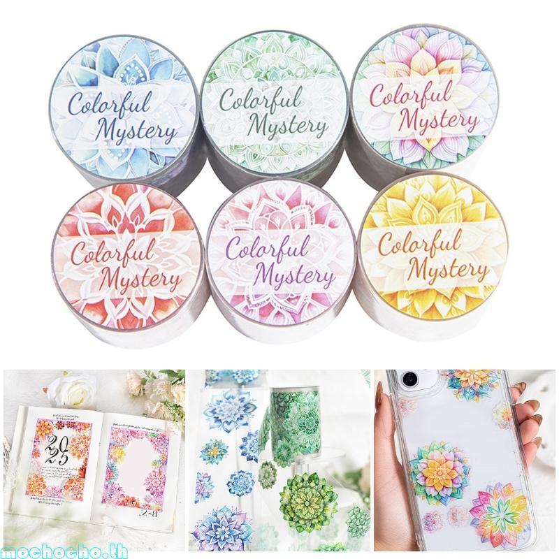 Mochocho ดอกไม้ตกแต่ง PET เทปตกแต่งเทปสําหรับ Journaling Scrapbooking Journal