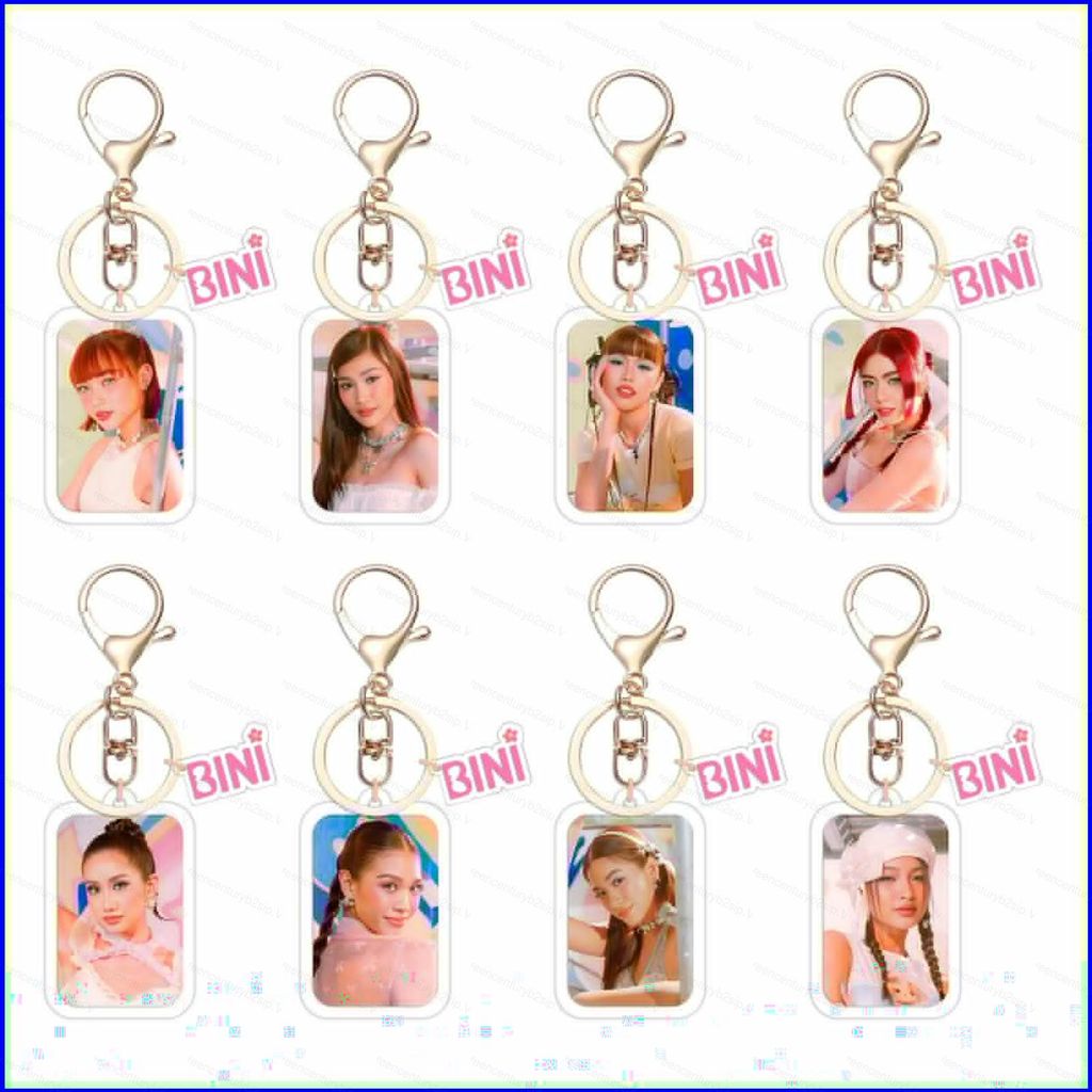 G2P BINI BUS Aiah Colet Maloi Gwen Stacey Mikha Jhoanna Sheena อะคริลิคพวงกุญแจกระเป๋าจี้ P2G