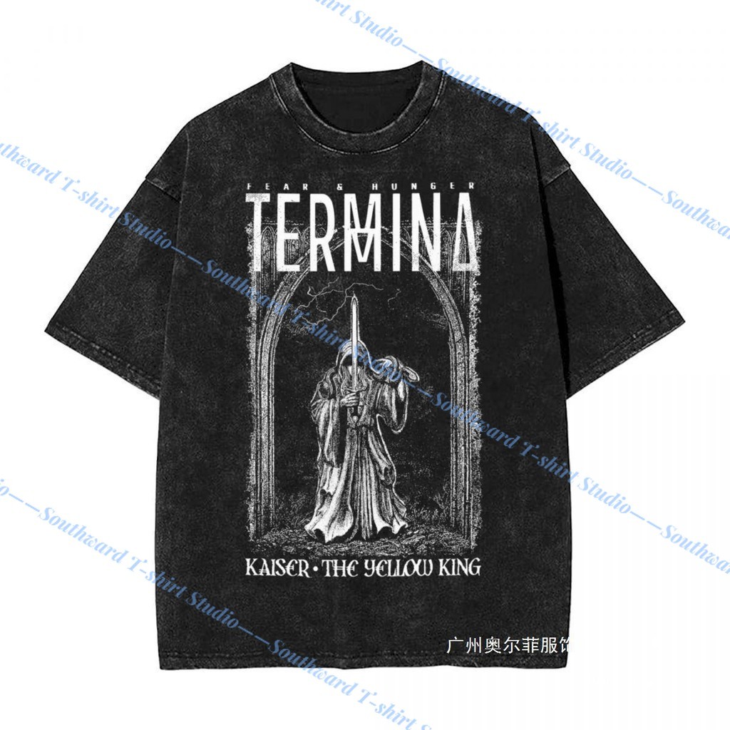 COD Washed T Shirt Fear And Hunger Termina Kaiser The Yellow Kin KS81