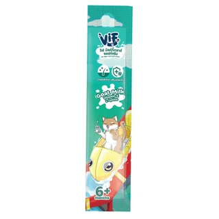 Vif Soft Cream ขนมแมวเลีย ซอฟท์ครีม สูตรนมแพะ ไก่ ทูน่า แซลมอน แมวเลีย ไม่เติมเกลือ ขนาด 15g