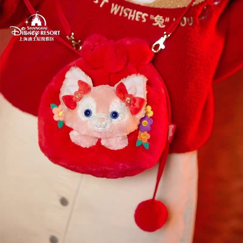 Shanghai Disney New Year Lingna Belle Bucket Bag Year of the Rabbit Fox Belle Bag Mobile Phone Bag S