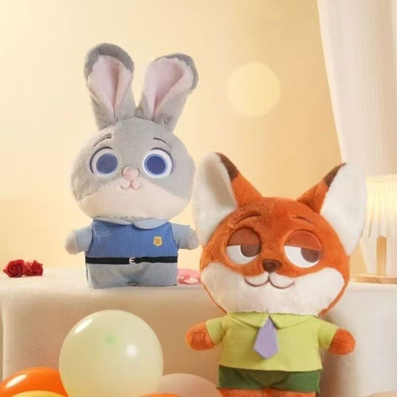 Fox Nick Doll Doll ของแท้ Judy Crazy Animal Plush Toy Bunny ส่งแฟนของขวัญวันเกิด