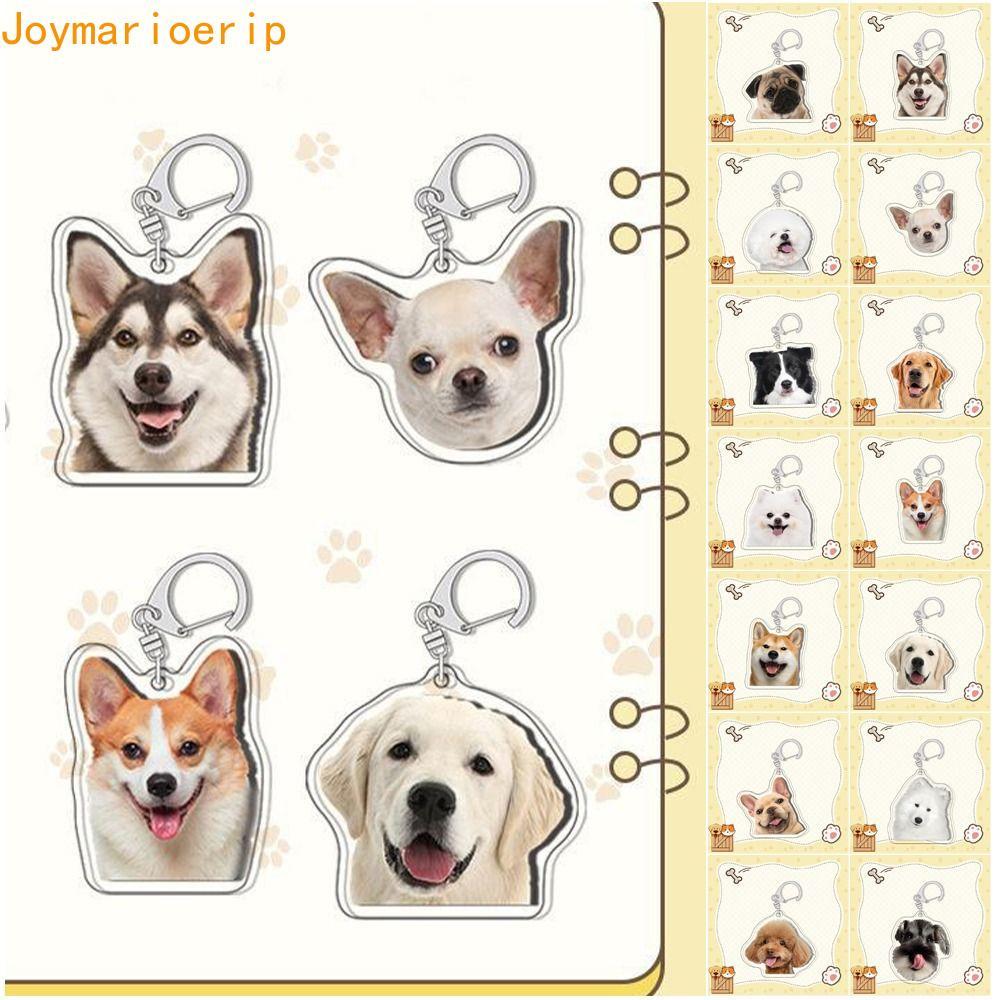 MIRAGE Border Collie Dog Keychain, Samoyed Poodle Labrador จี้ลูกสุนัข, Cute Husky Golden Retriever 
