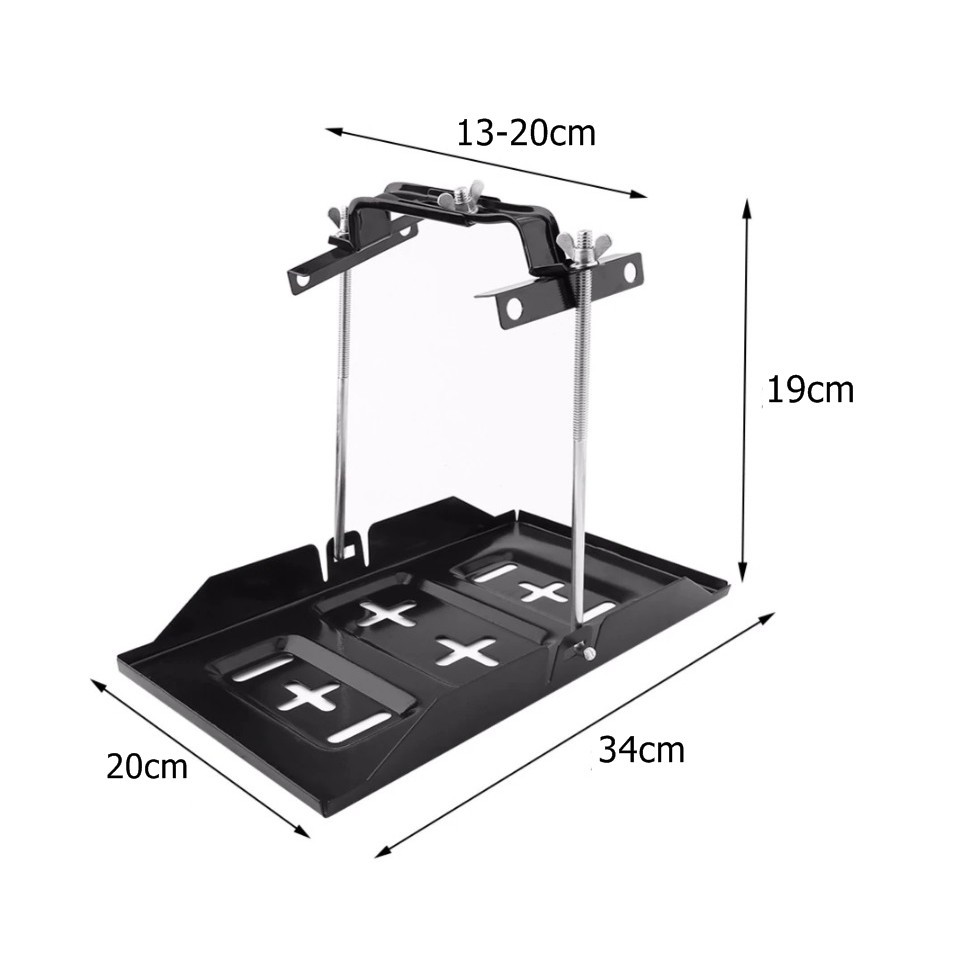 1.5/2.0 ที่ล็อคแบตเตอรี่รถยนต์ พร้อมถาดรองเหล็ก - รูปที่ 4