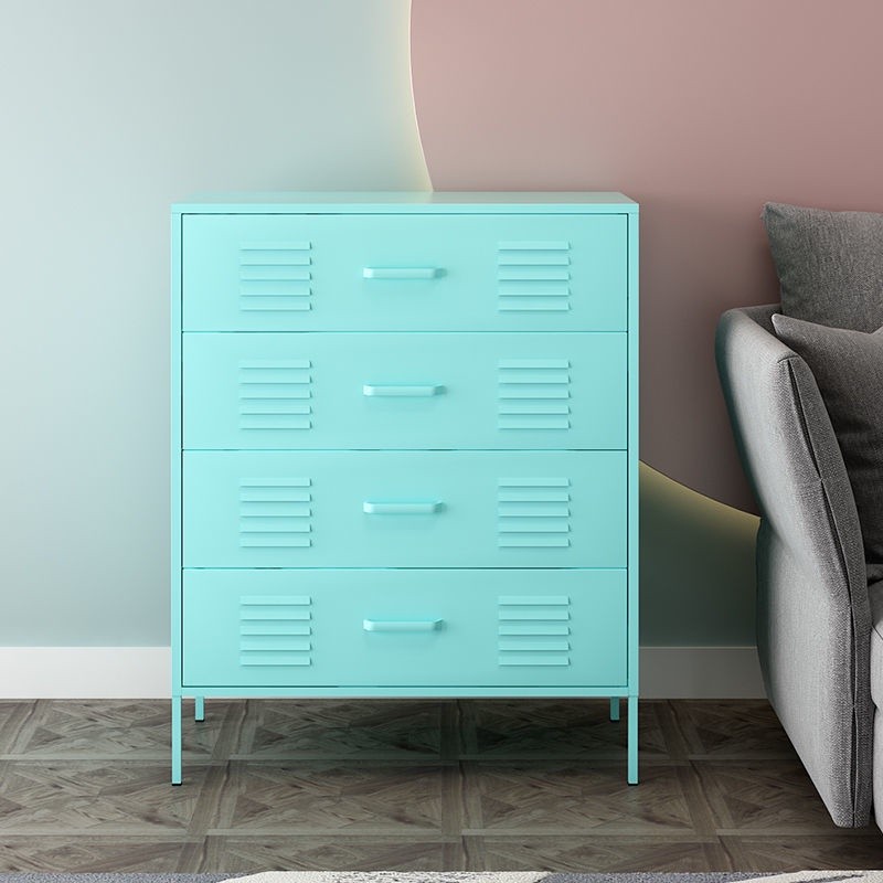 Steel Nordic style four-pump office data file cabinet standing four-bucket file cabinet tableside be