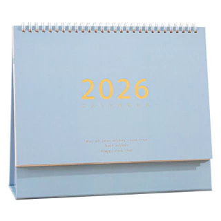 ปฏิทินตั้งโต๊ะ 2026 มินิมอล ดีไซน์เรียบหรู ขนาดมาตรฐาน ใช้งานได้ทั้งปี เหมาะเป็นของขวัญ พร้อมส่ง