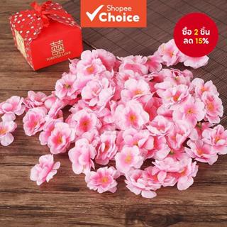 100 ชิ้น ดอกพีชปลอมและดอกกุหลาบ, ตกแต่งดอกไม้ประดิษฐ์สําหรับ…