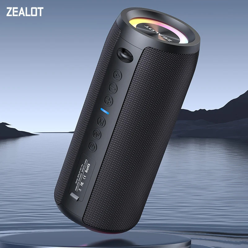 Zealot-s51pro ลําโพงบลูทูธกําลังสูง 40w 3d ลําโพงบลูทูธสเตอริโอเบสแบบพกพา Ipx5 กันน้ําเหมาะสําหรับ T