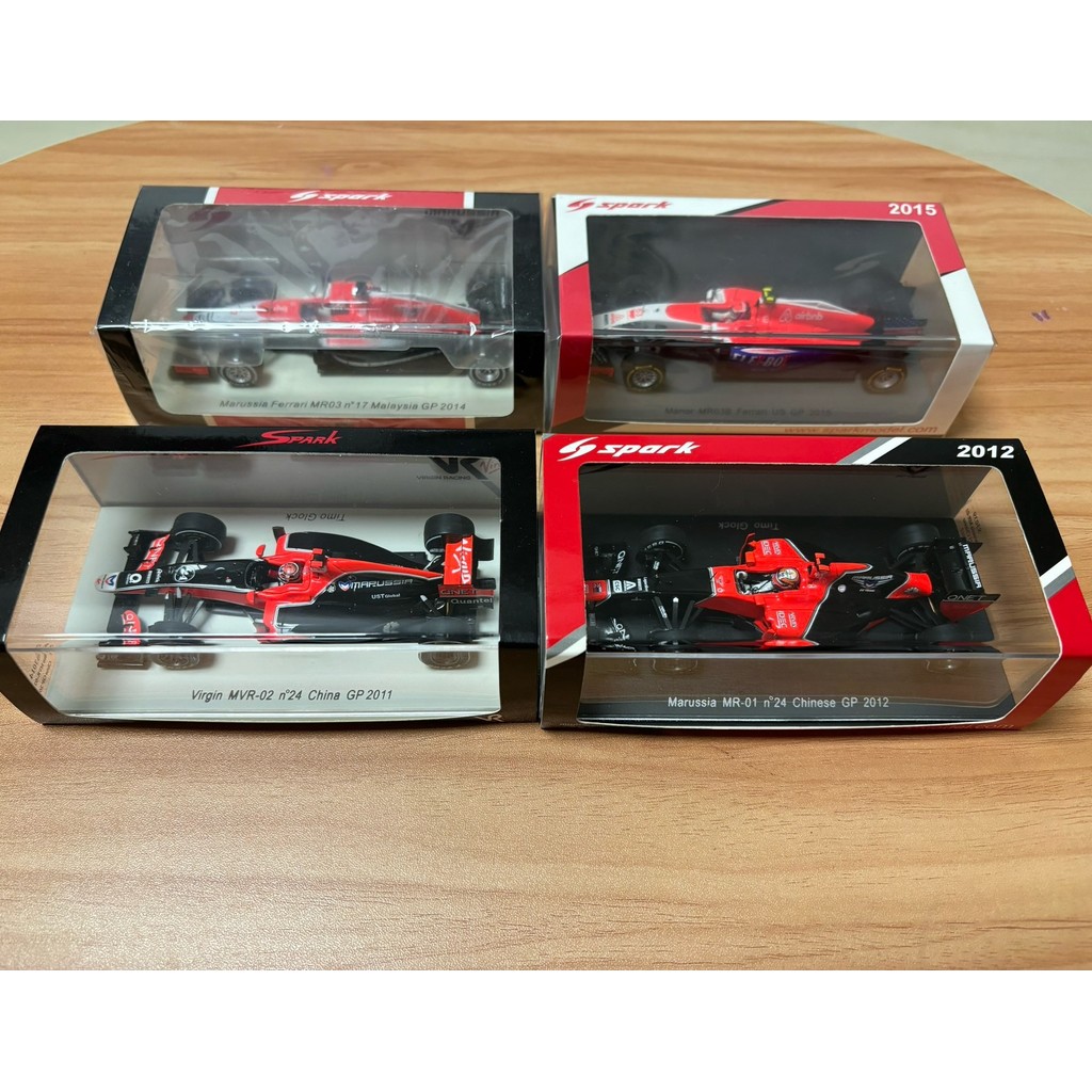 Spark 1/43 F1 รุ่น Virgin/Malucia Fleet Rare Out-of-Print Car Model Original Factory Product Control
