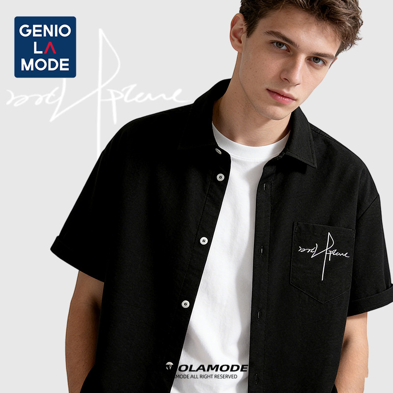 【จัดส่งด่วนพิเศษ】GENIO LAMODE เสื้อไหมน้ําแข็งชายอ้วน แขนสั้นไซส์ใหญ่ถึง6XL เนื้อผ้าเย็นชื่นใจ ใส่ได้ทุกโอกาส M-5XL