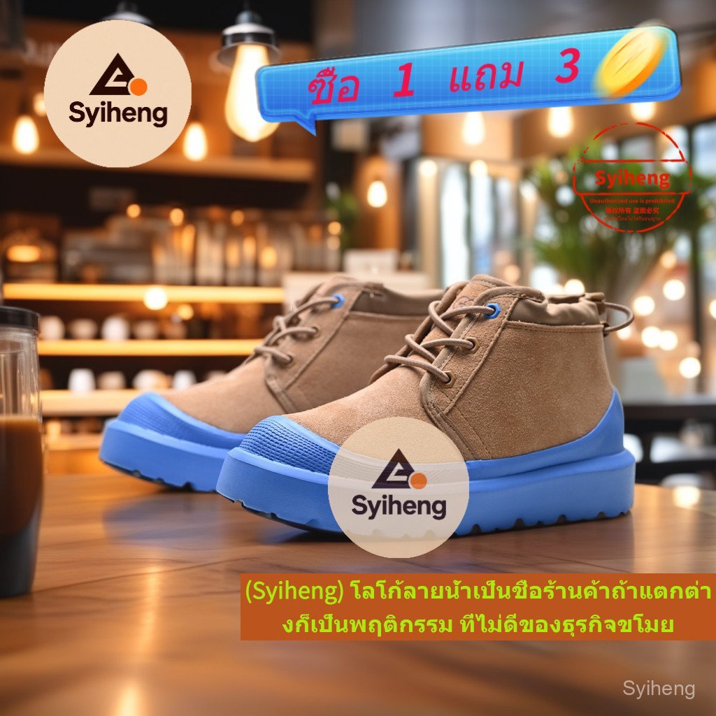 UGG Retro ผู้ชายผู้หญิง Martin BOOTS รองเท้าหนาSoled เพิ่มความสูงรองเท้าบู๊ตหิมะ NHTK