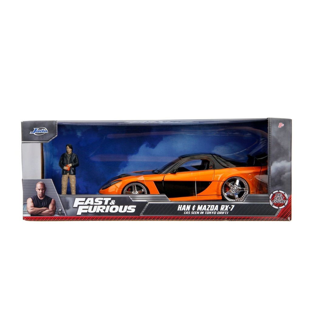Jada 1/24 Fast & Furious (Tokyo Drift) 1992 สีส้ม Mazda RX-7 W/HAN รูป 33174