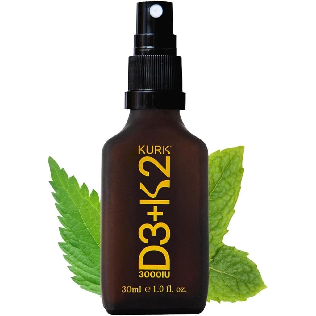 Kurk D3 K2 สเปรย์สําหรับทุกวัน Wellness Ders K2 MK7 และ 3000IU D3 สําหรับผู้ใหญ่พืชที่มีรสชาติ Reing