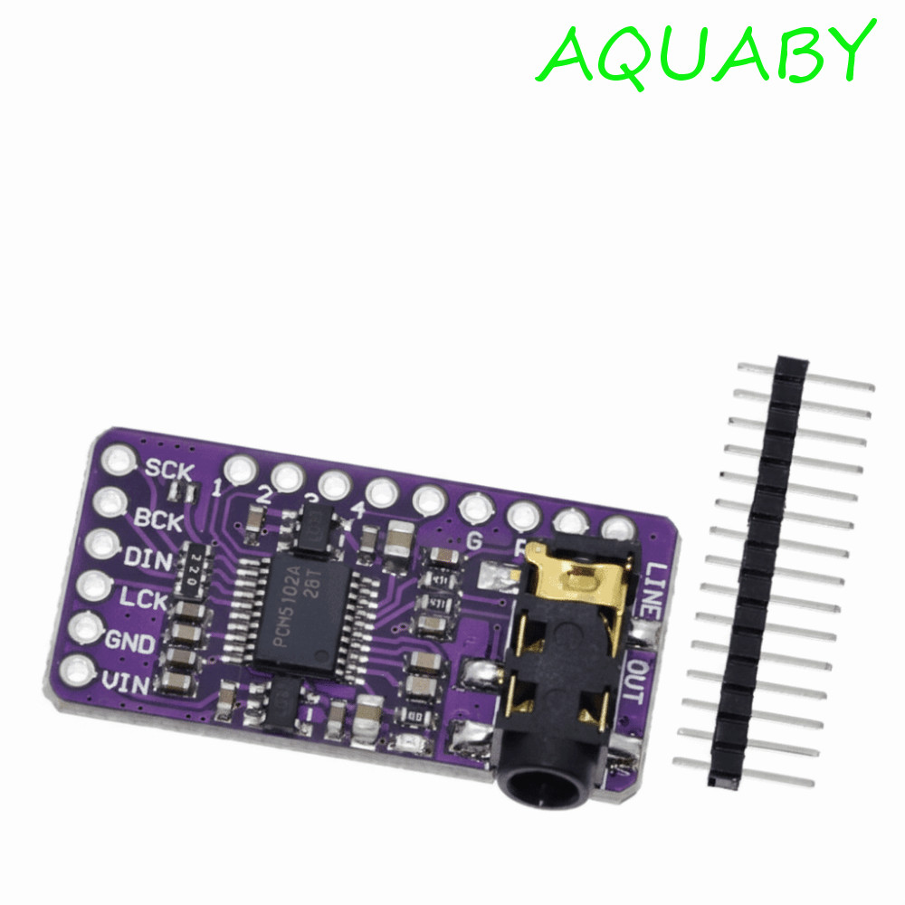 AQUABY I2S Player Module, PCM5102A DAC Audio Player PCM5102A I2S Audio Player, โมดูลอินเทอร์เฟซ I2S 